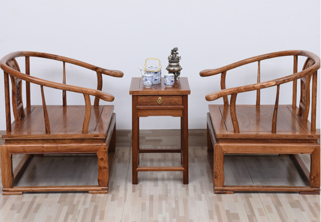 簡(jiǎn)約花梨木禪椅，中式雕花太師椅