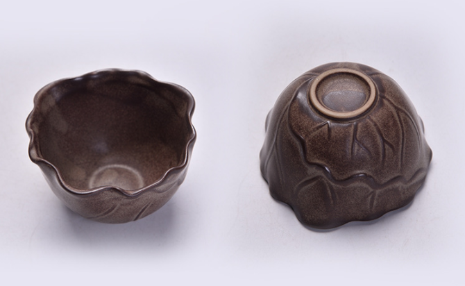 原創(chuàng)陶瓷泡茶自動茶具，佛手蓮花功夫茶具