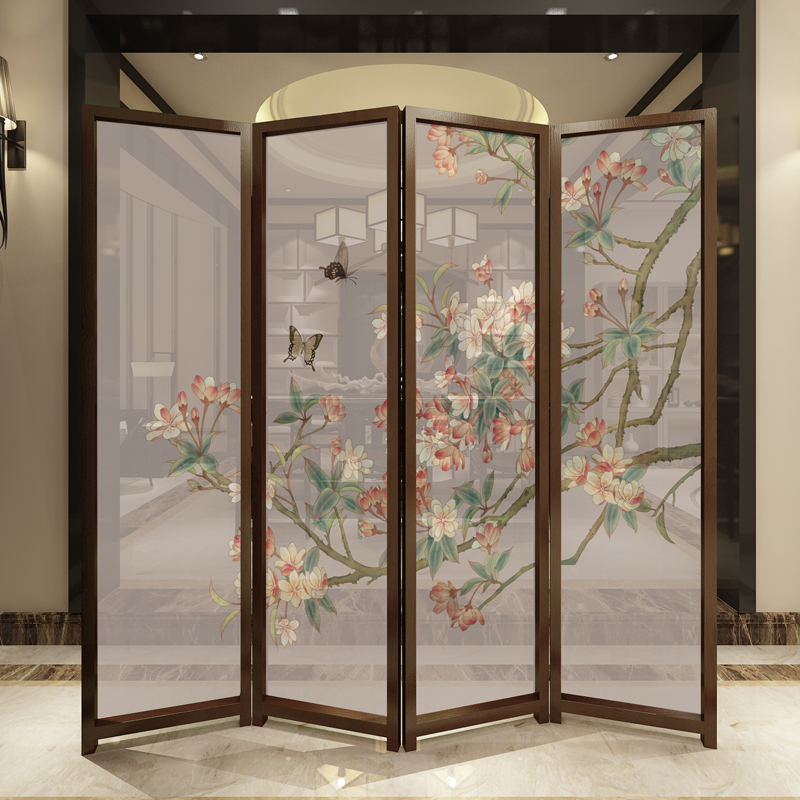 五款簡約大方屏風，清新印花屏風隔斷