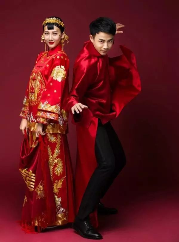 中式婚禮，走心的明星禮服