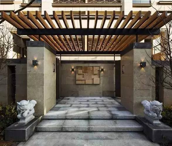 100個(gè)新中式入口，中國(guó)新中式建筑的精髓