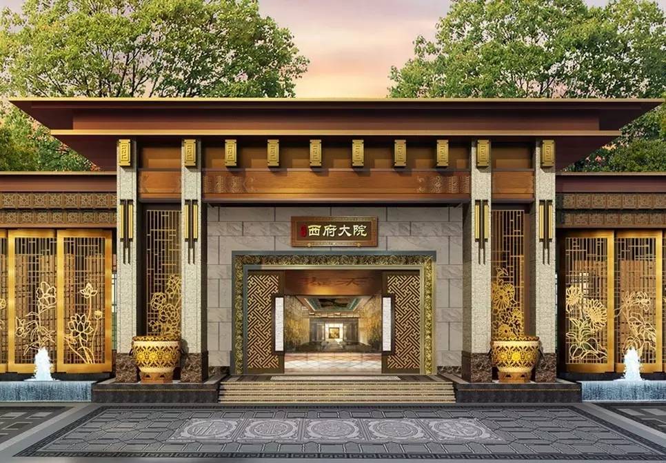 100個(gè)新中式入口，中國新中式建筑的精髓