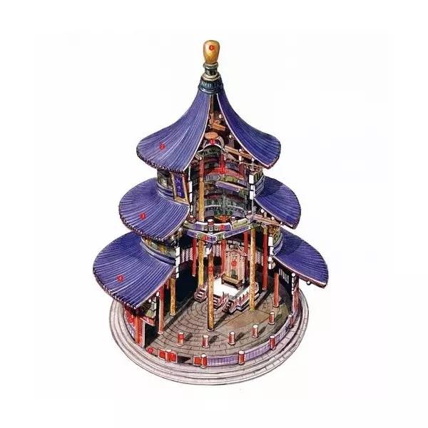 穿墻透壁，手繪中國(guó)古代經(jīng)典古建筑