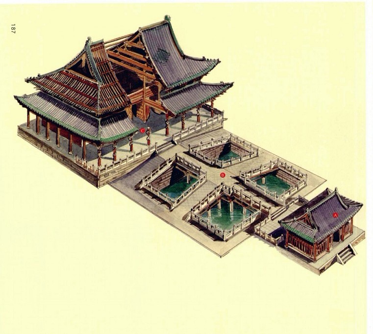 穿墻透壁，手繪中國古代經(jīng)典古建筑