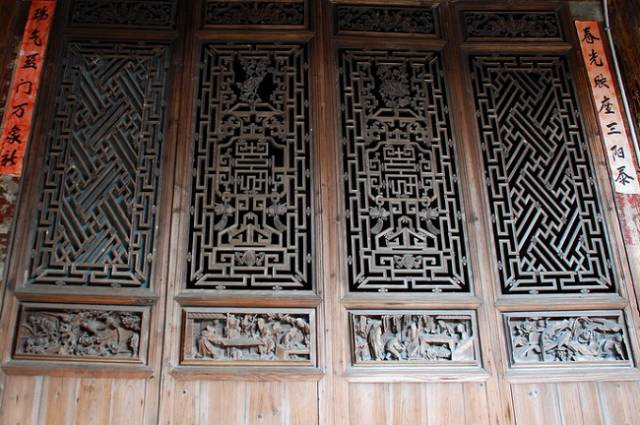 古建筑的眼睛，花樣隔窗