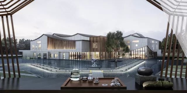 來自時光花絮，新中式建筑