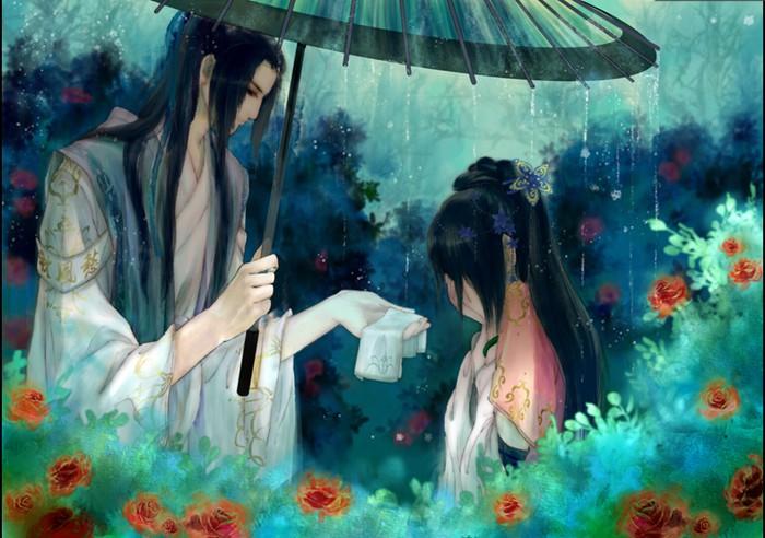 唯美古風(fēng)圖片：一句君無戲言，妾等百年