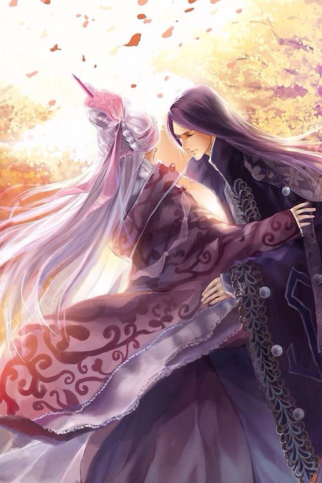 唯美古風動漫圖片：愛已無言，情已無聲