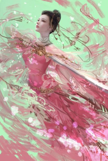 唯美古風動漫圖片：愛已無言，情已無聲