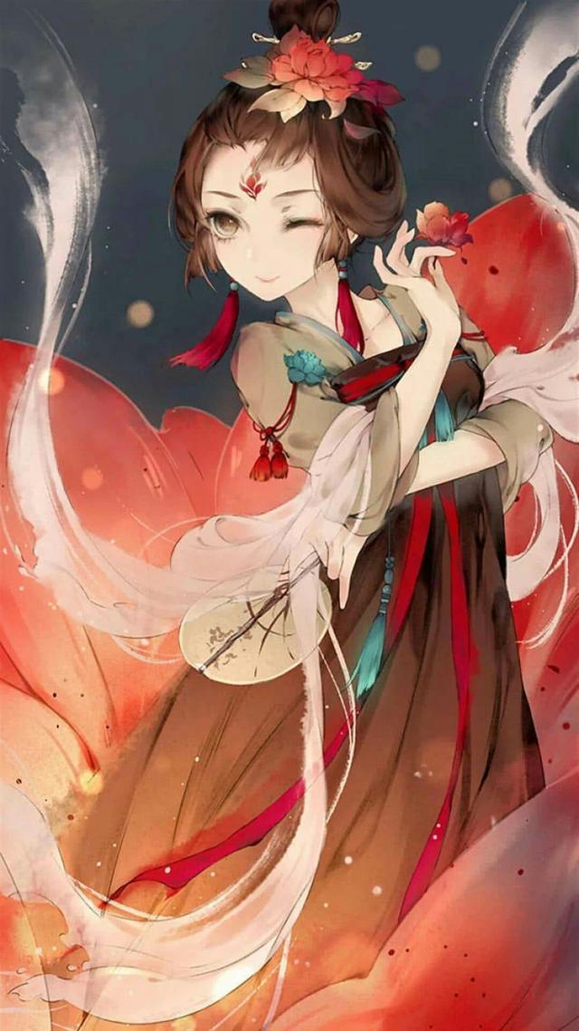 唯美古風動漫圖片：愛已無言，情已無聲