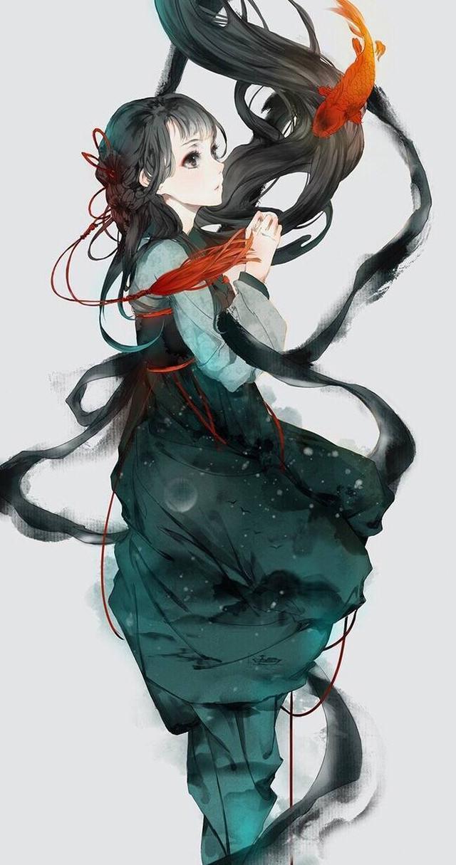 5款唯美古風圖片：癡心灑淚悲啼，思念苦惱傷心