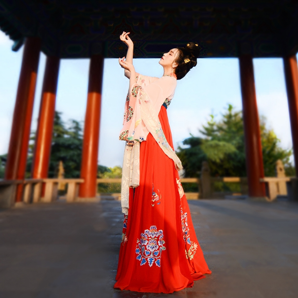 盛唐流芳漢服，窈窕淑女漢服美女