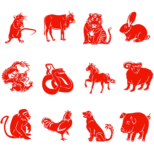 十二生肖剪紙，吉祥安康的剪紙