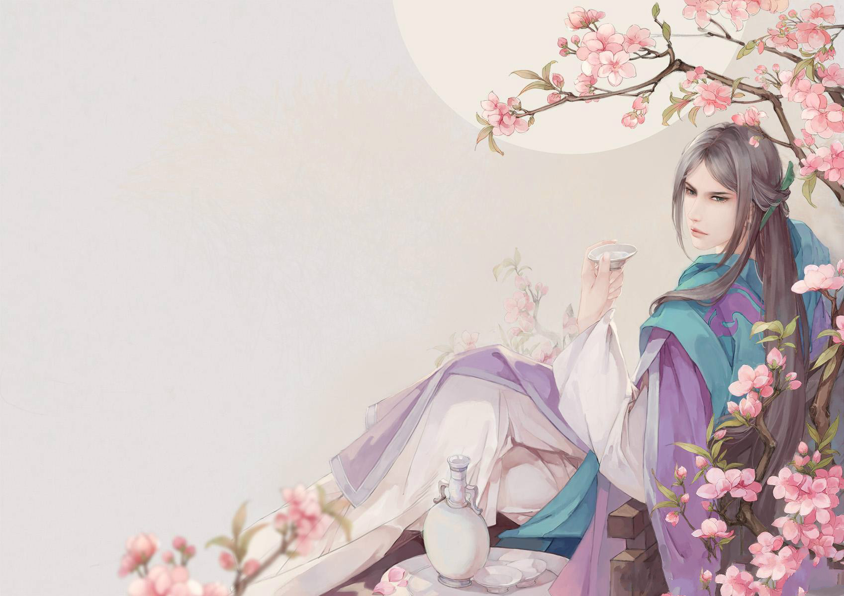 唯美古風(fēng)圖片：似水流年，恍然又一年