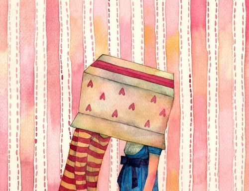 復(fù)古的插畫:怦然心動