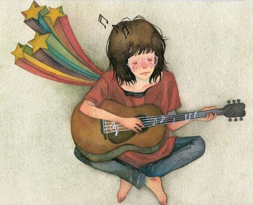 復(fù)古的插畫:怦然心動