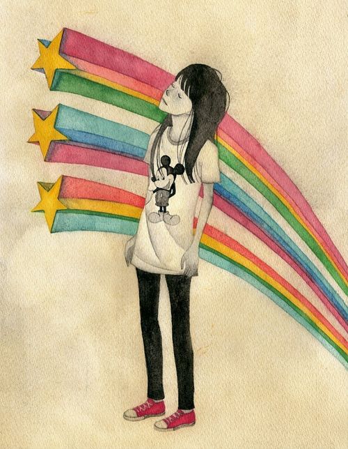 復(fù)古的插畫：怦然心動(dòng)