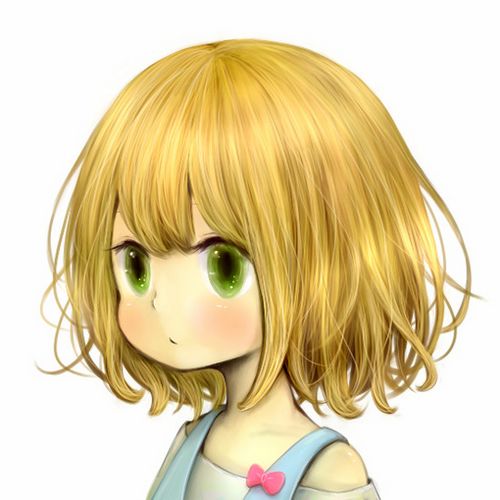 唯美女生插畫圖片，4款超萌小女生