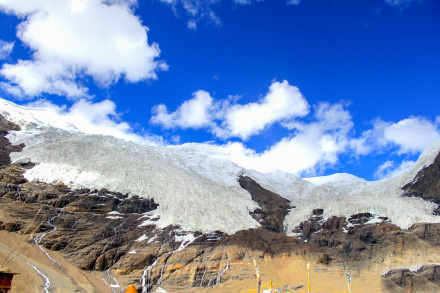 藍(lán)天白云，晴空萬(wàn)里風(fēng)景圖