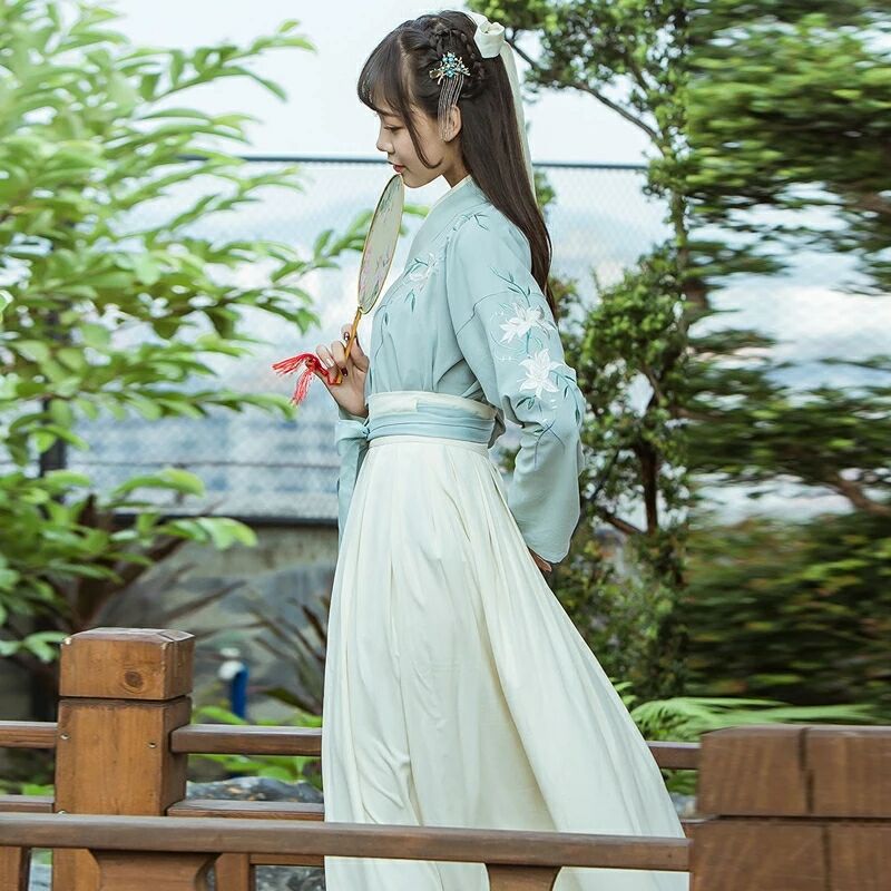 魏晉風(fēng)改良漢服古裝，漢元素夏裝襦裙圖片