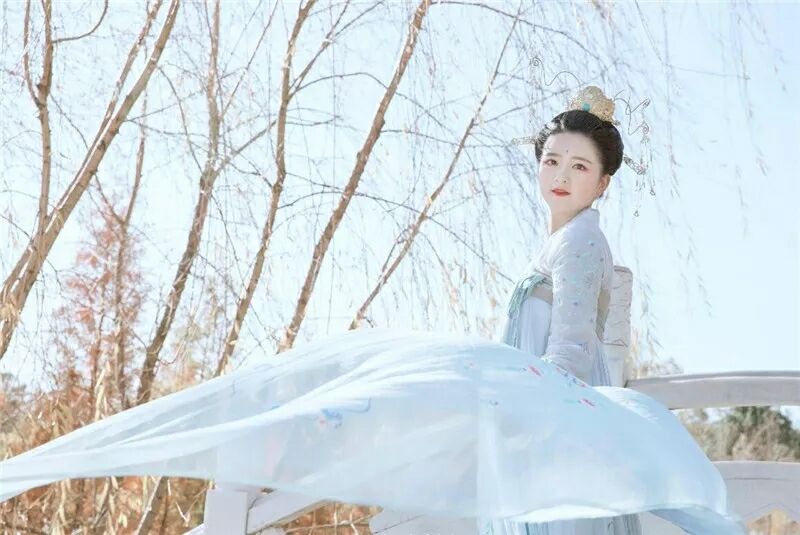 菩提雪慈航凈繡花款，漢元素古裝漢服