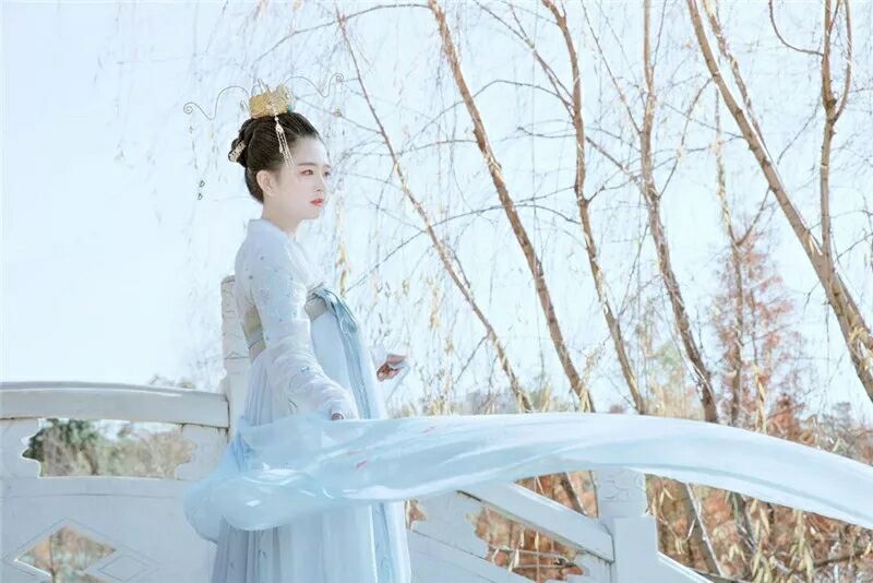 菩提雪慈航凈繡花款，漢元素古裝漢服