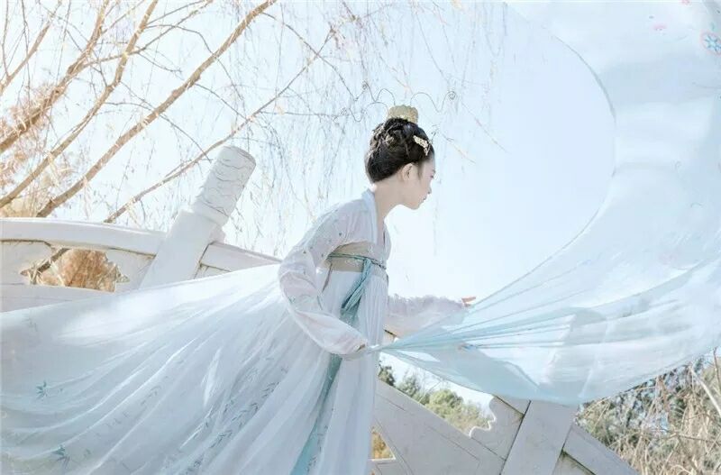 菩提雪慈航凈繡花款，漢元素古裝漢服