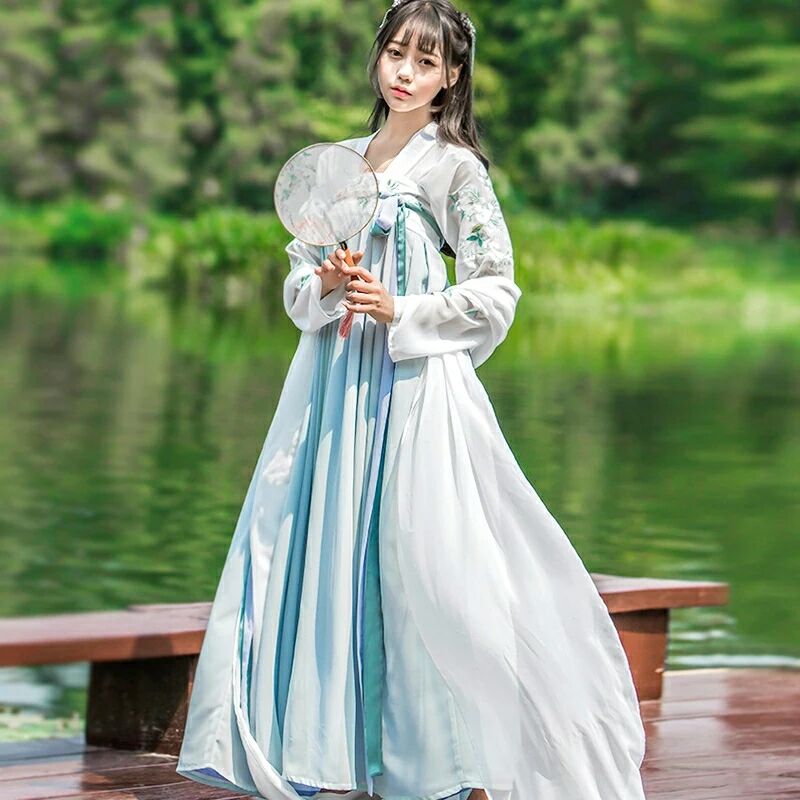柔和素雅漢服，清新可人漢服圖片