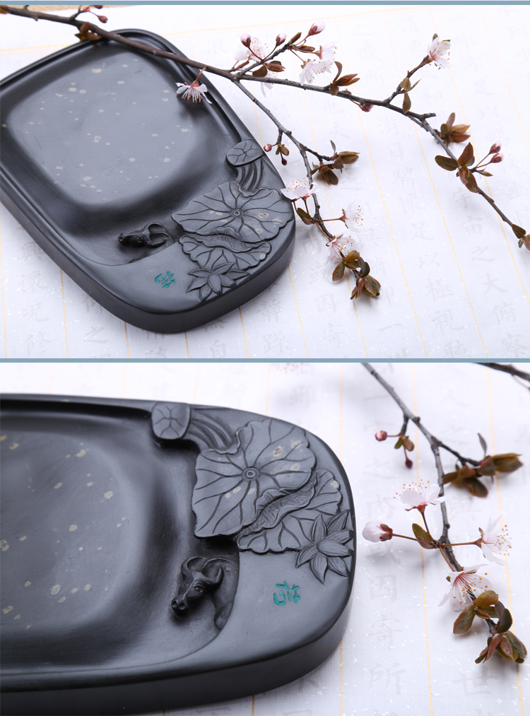 枝上花開，絕美硯臺