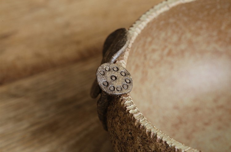 日式陶瓷水盂，可用作茶洗筆洗