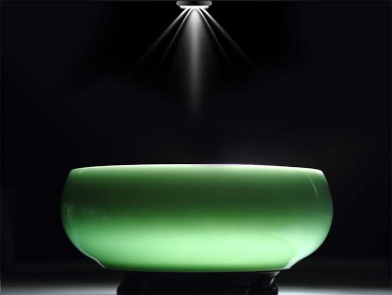 晶瑩滋潤(rùn)勝翡翠的青瓷水盂