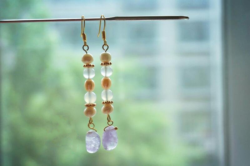 家佳樂文學(xué)古典珍珠耳墜