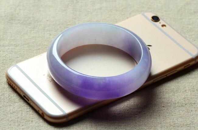 冰種紫羅蘭翡翠手鐲(二)