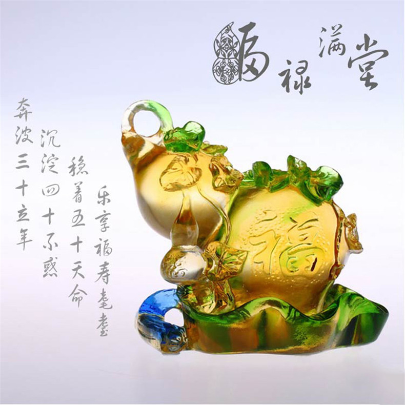 琉璃工藝品擺件，如何鑒賞琉璃