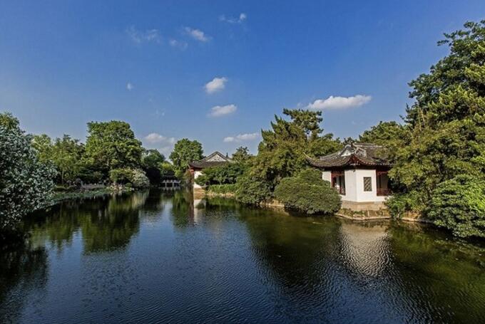 南翔古猗園掠影，亭臺水榭