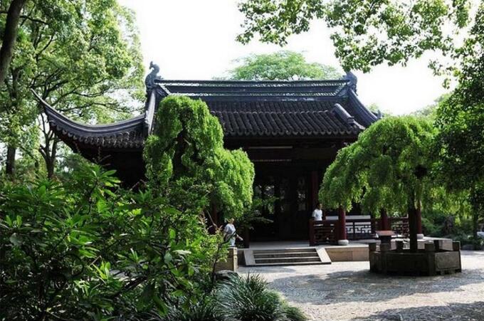 南翔古猗園掠影，亭臺水榭