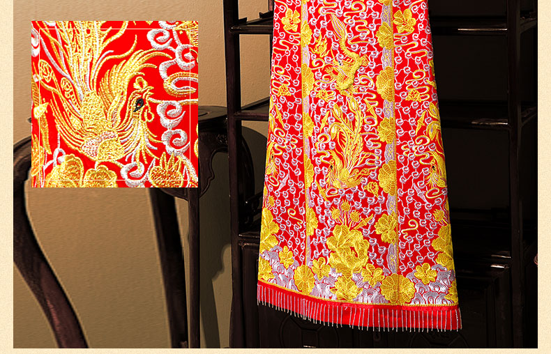 大五福龍鳳褂，中式新娘古裝旗袍喜服