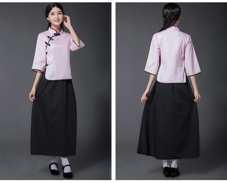 民國(guó)風(fēng)學(xué)生裝五四青年裝，復(fù)古服裝女裝中山裝