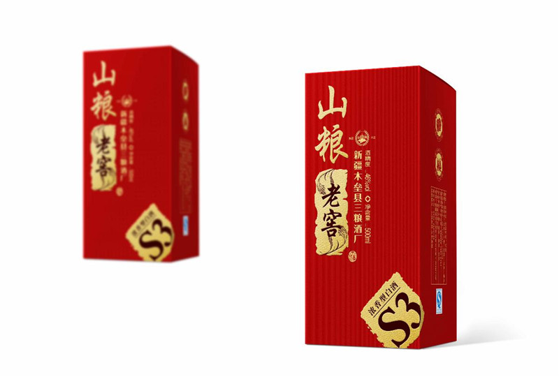 家佳樂(lè)文學(xué)山糧老窖酒包裝設(shè)計(jì)圖片