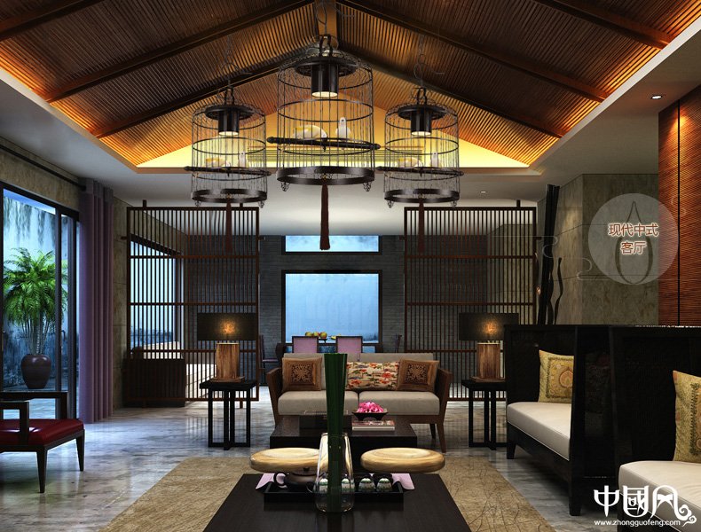 新中式鳥籠吊燈鳥籠燈，家佳樂文學十足