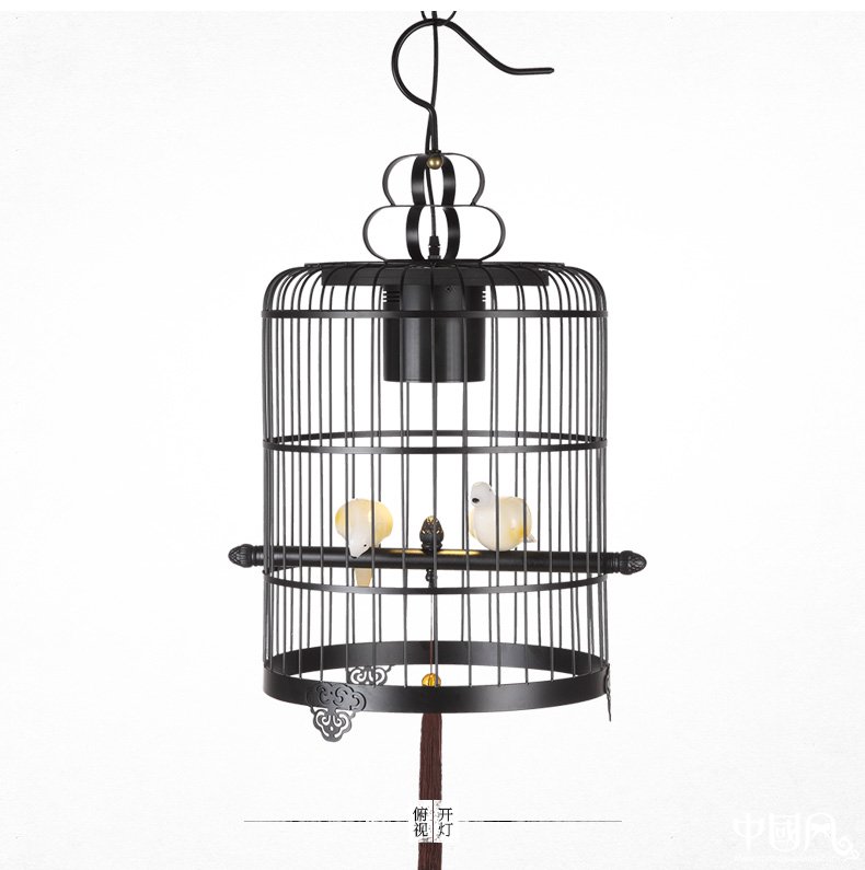 新中式鳥籠吊燈鳥籠燈，家佳樂文學十足