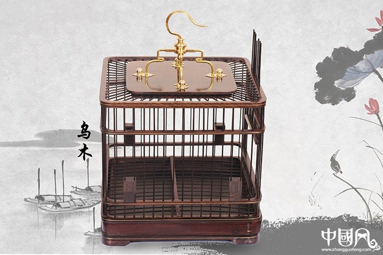 家佳樂(lè)文學(xué)紅木鳥(niǎo)籠子