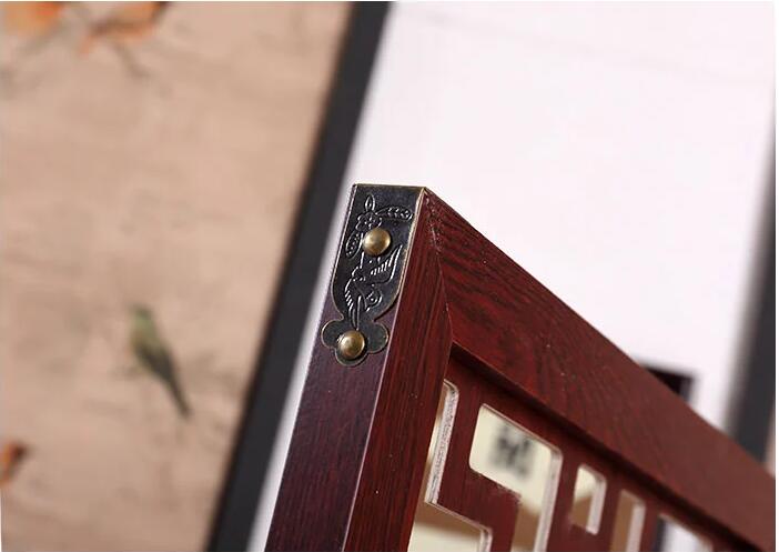 木質(zhì)屏風隔斷時尚中式客廳玄關