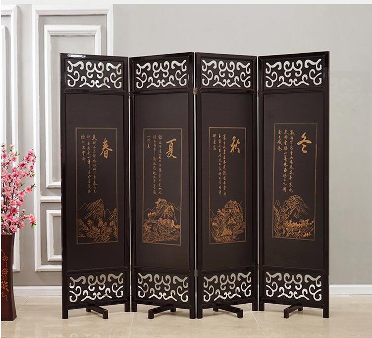 現(xiàn)代中式實木屏風