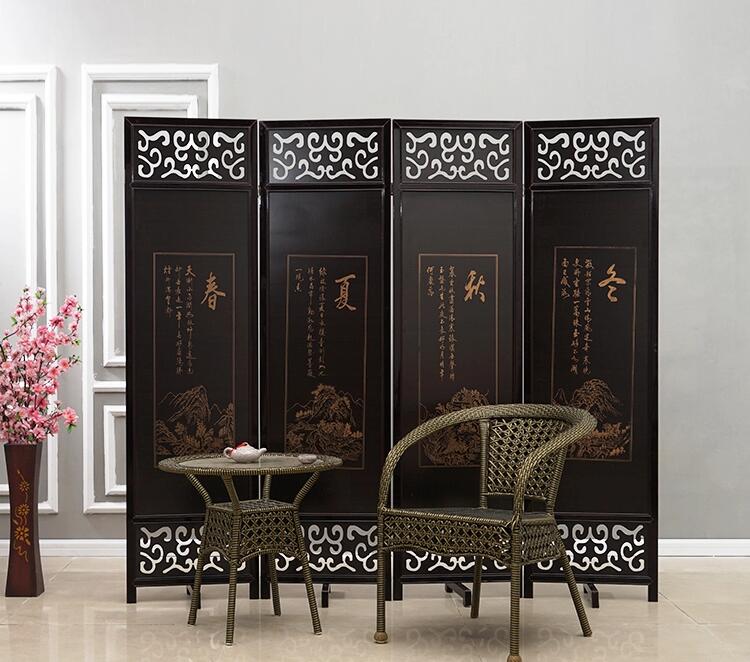 現(xiàn)代中式實木屏風