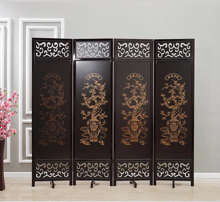 現(xiàn)代中式實木屏風