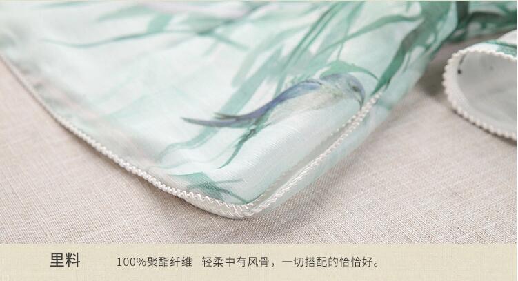 七分袖唐裝家佳樂(lè)文學(xué)上衣