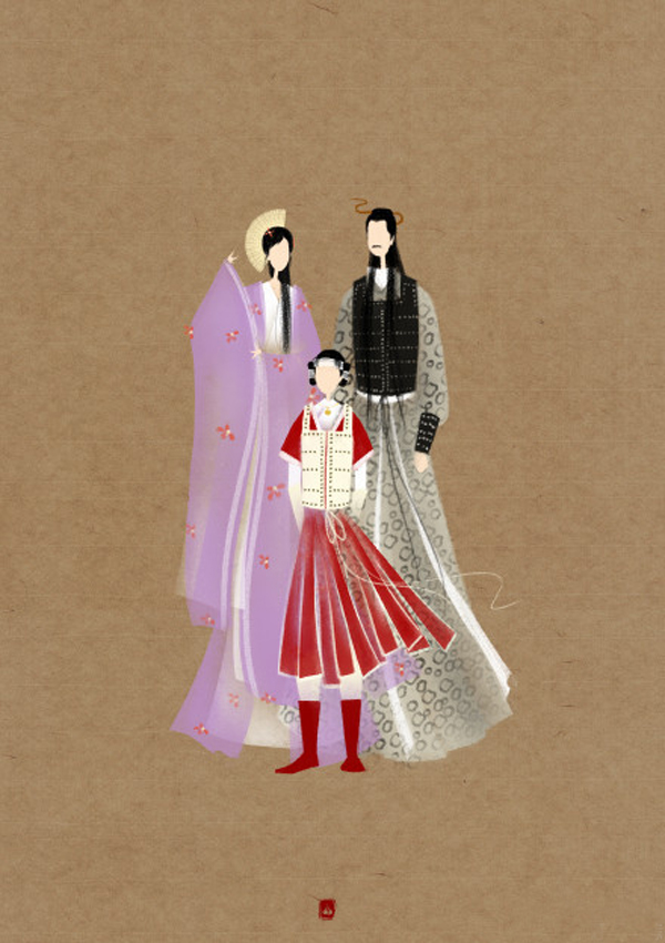 唯美家佳樂文學(xué)扇子頭古裝發(fā)型