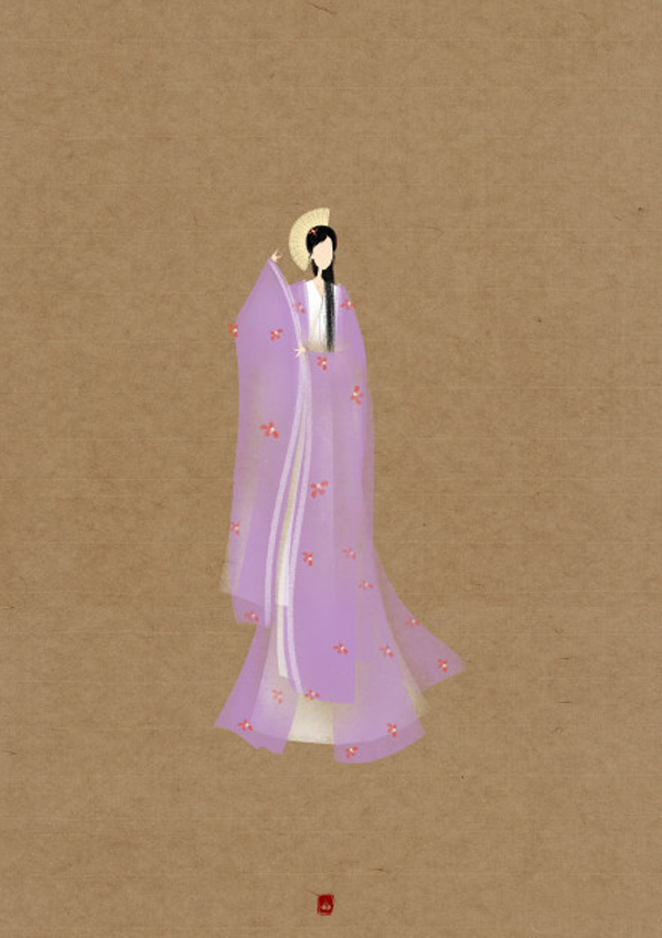 唯美家佳樂文學(xué)扇子頭古裝發(fā)型