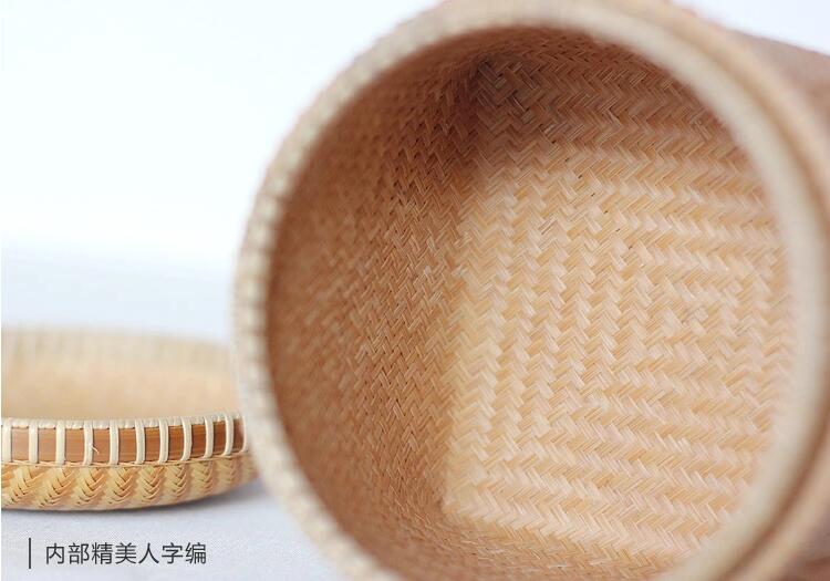 家佳樂文學(xué)手工編織收納篚簍竹編